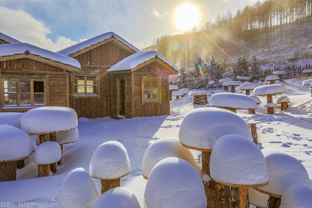 阿尔山雪村