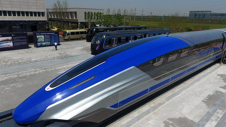 china unveils 600 kph maglev train prototype