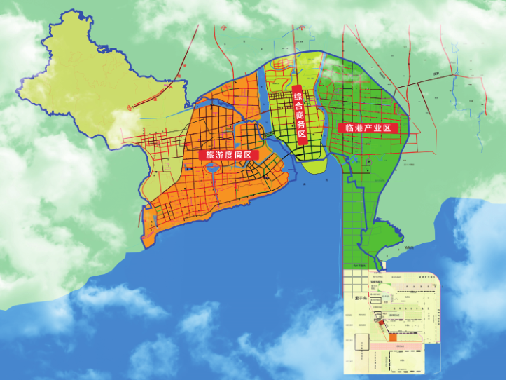 威海南海新区地图图片