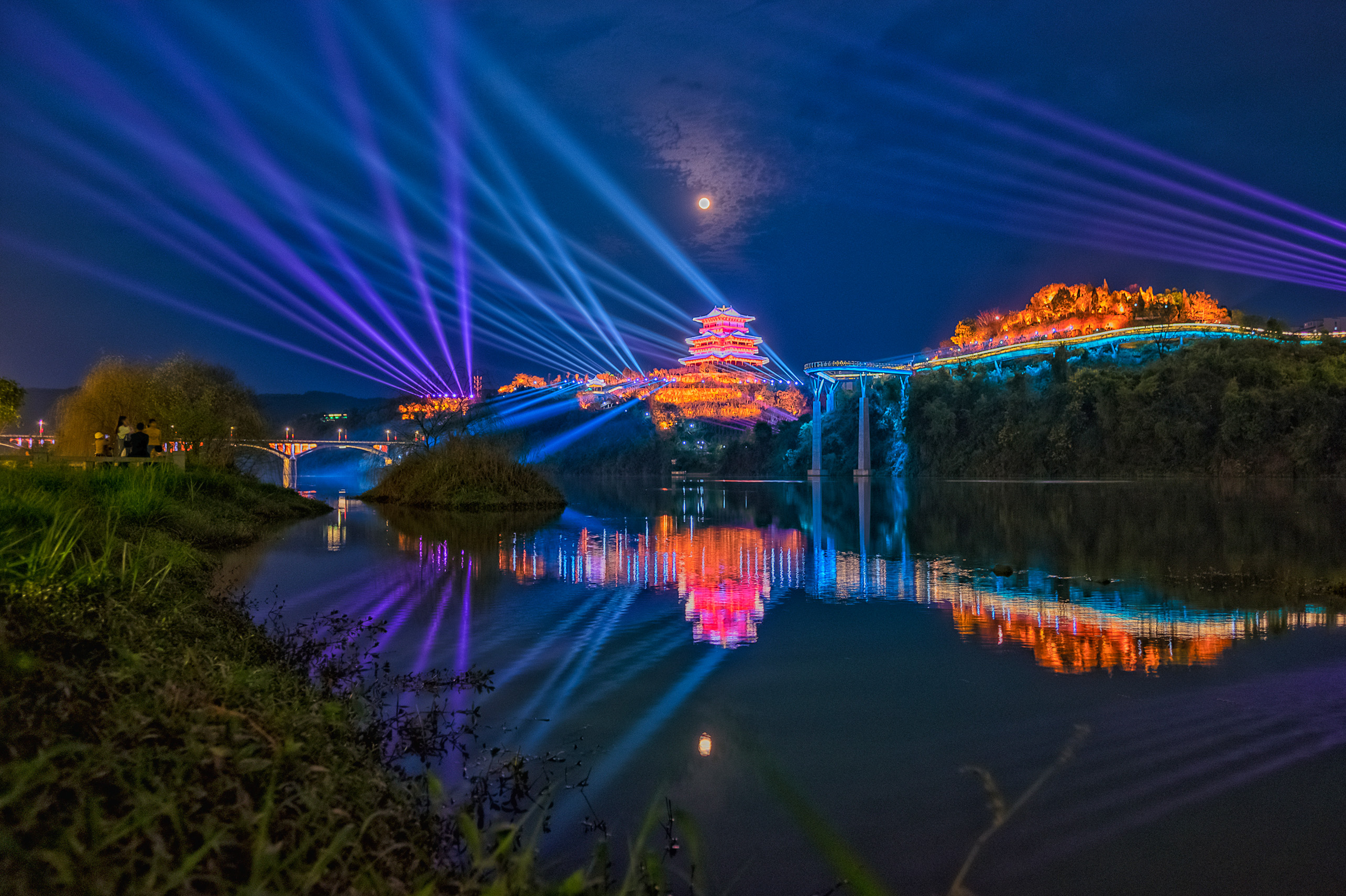 清新福建|月是故乡明 三明沙县月夜分外美