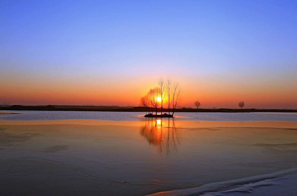 每日一景山东淄博高青县领略流淌文明的黄河之美