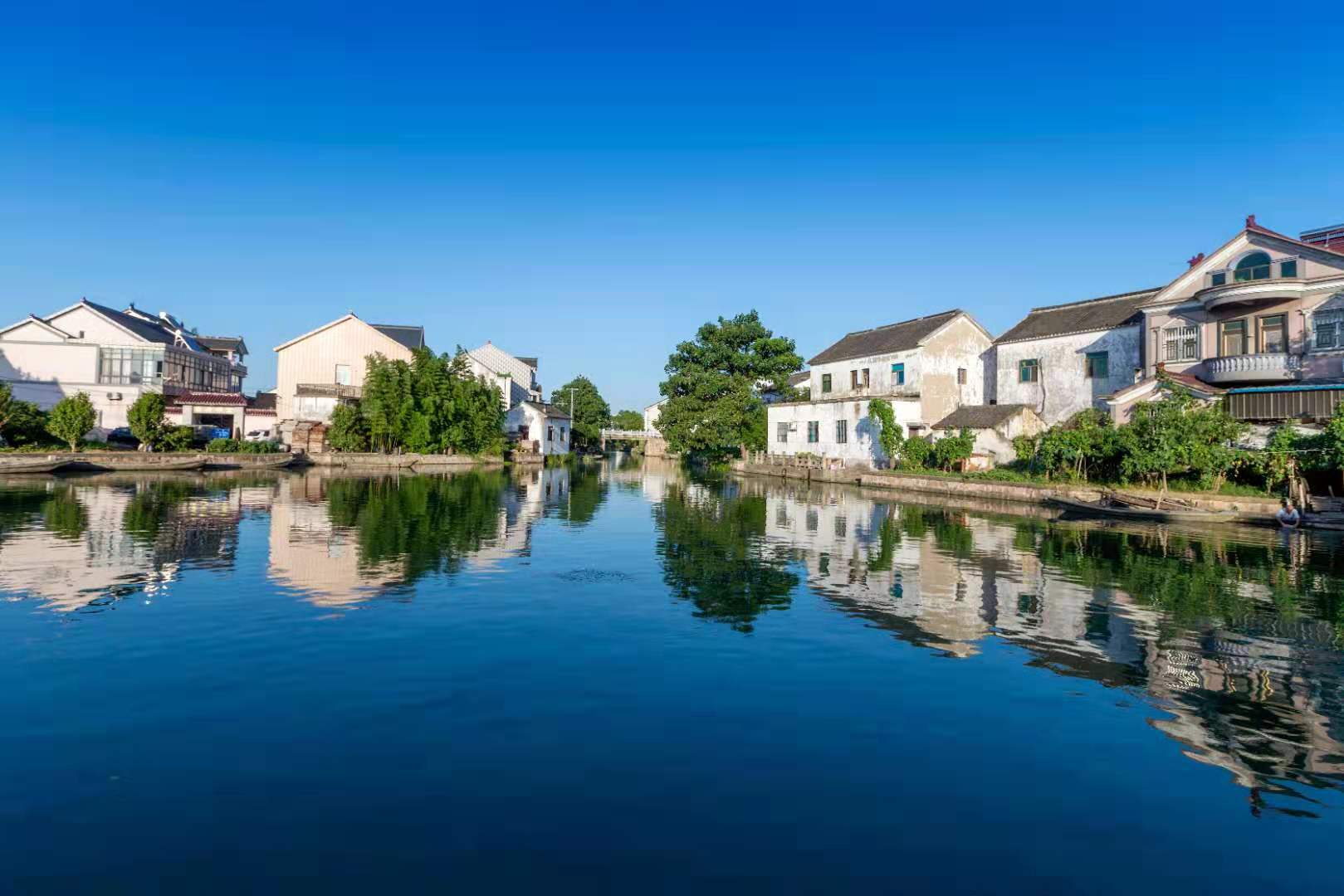 吴江七都看江村之晨