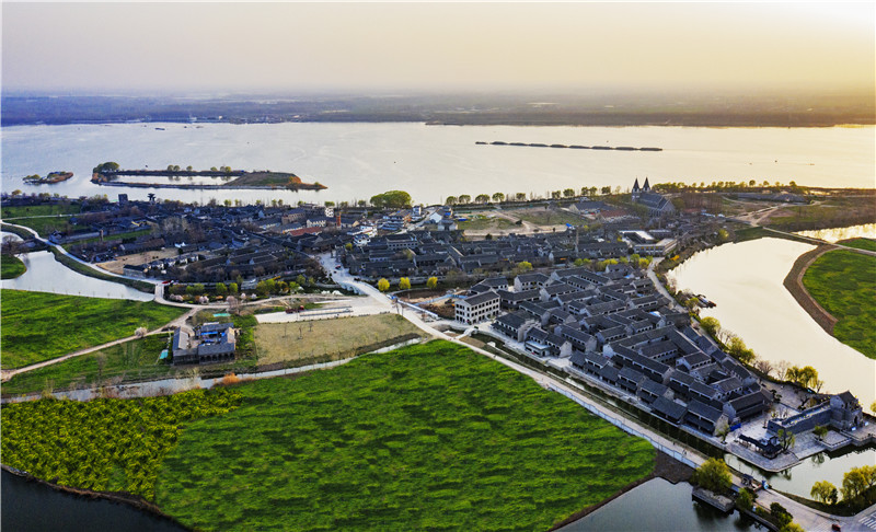 水韵邳州运河岸边美景运河大桥