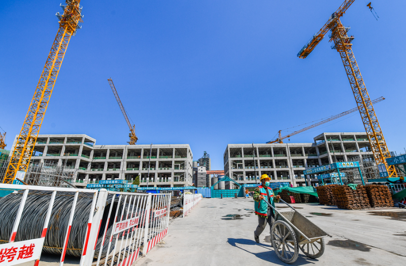 国内最大楼房粮仓在京建设 今年底主体结构完工