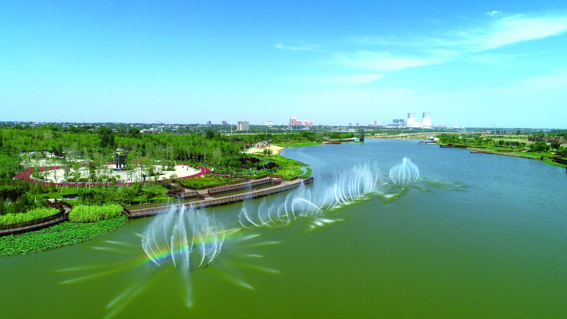 【这里是陕西】渭南市富平县：温泉河湿地公园 - 西部网（陕西新闻网）
