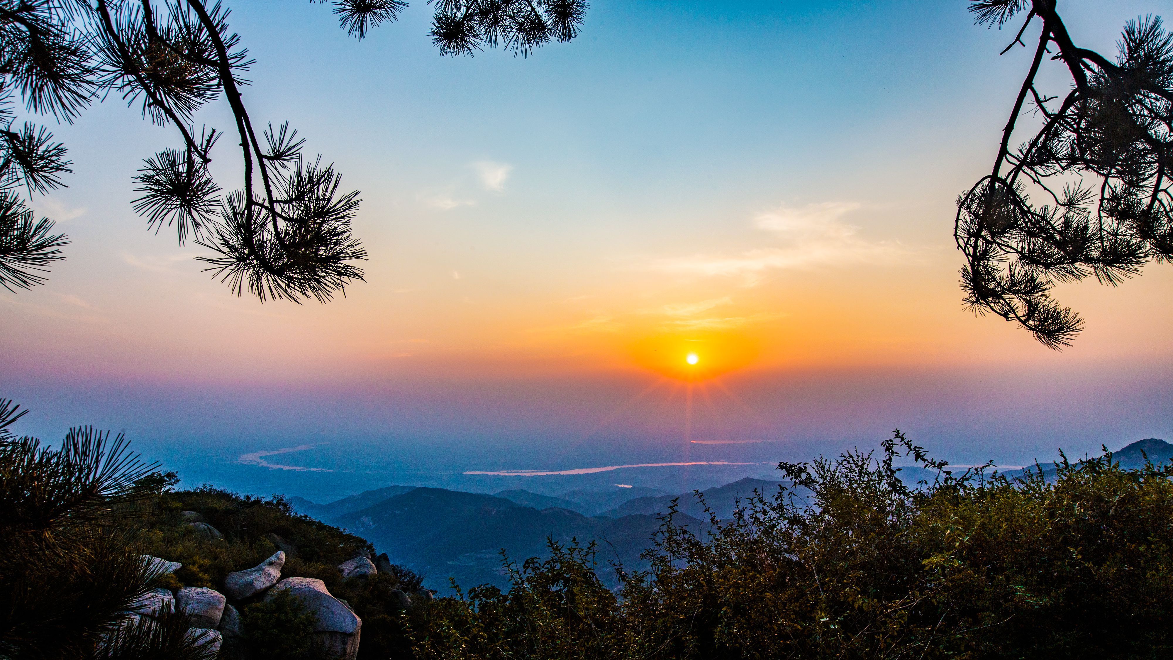山东相册|泰安徂汶景区:夕阳美如画,清风醉晚霞