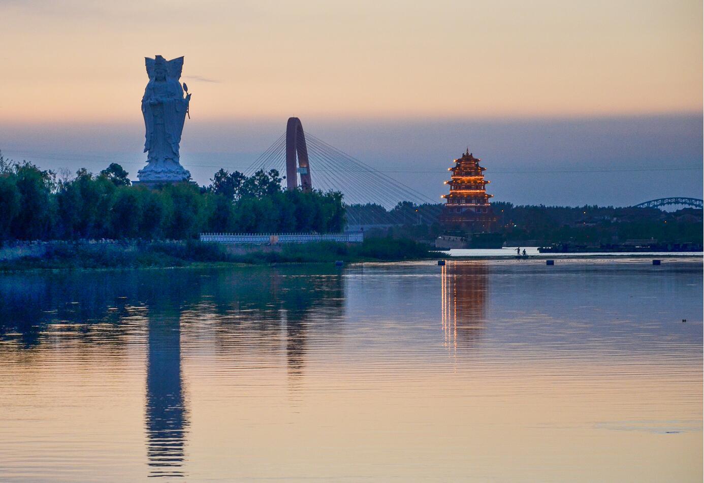 京杭大运河泗阳段景色图片