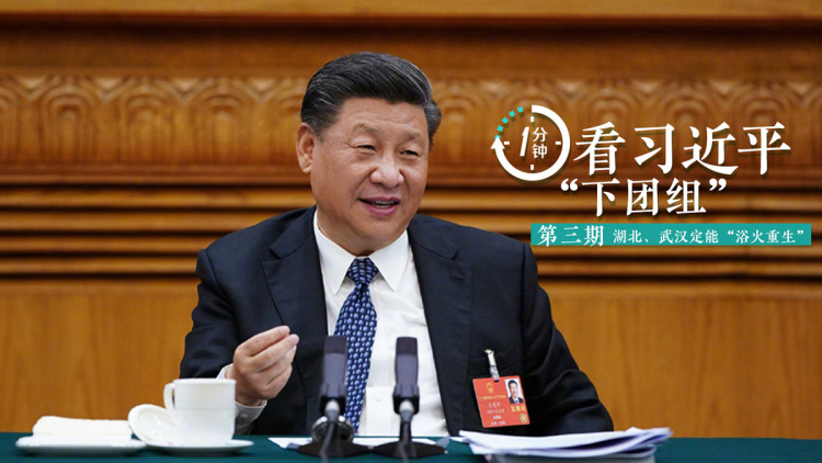 一分钟看习近平“下团组”｜湖北、武汉定能“浴火重生”
