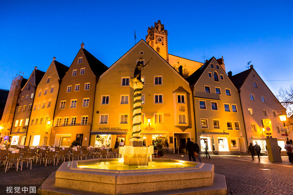 每日一景|德国菲森的小城风光