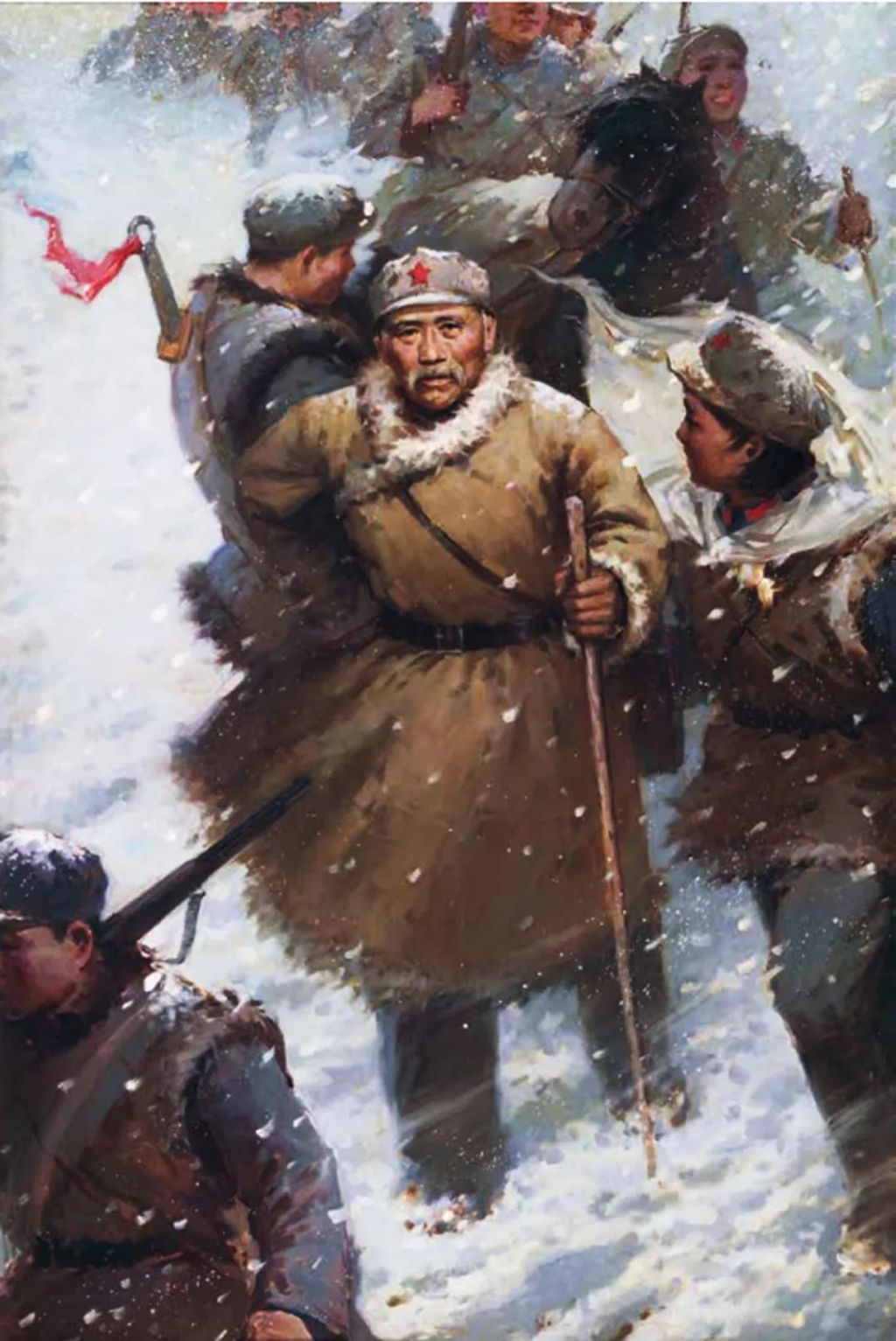 田友庄 《老兵》 油画 布面油彩 1982年 134cm×90cm