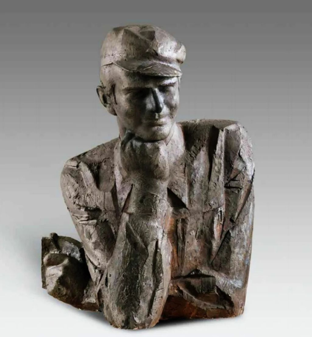 杨美应 《斯诺在保安》 雕塑 铜 1978年 95.3cm×72.5cm×59cm