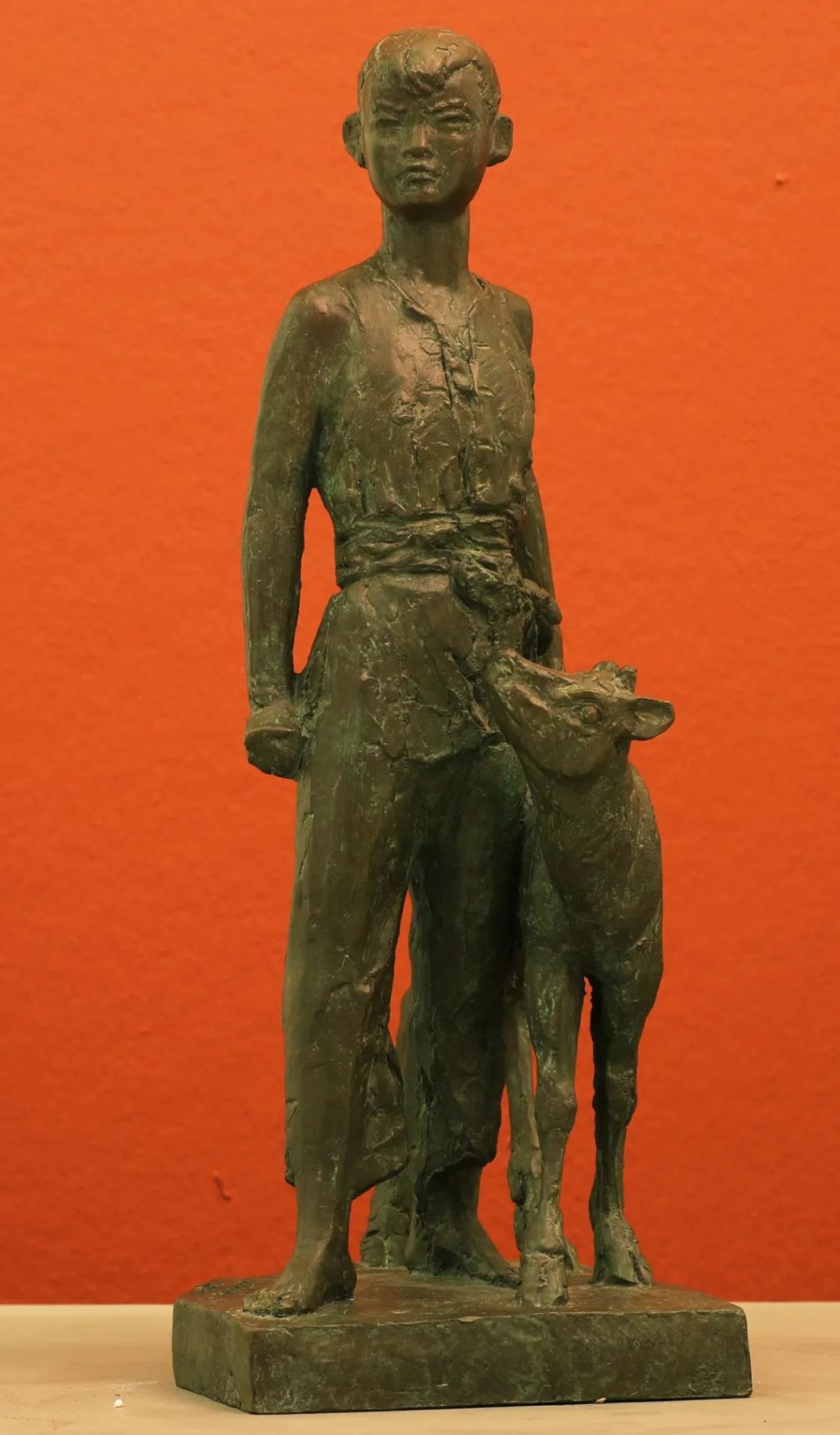 曹春生 《少年英雄王二小》 雕塑 铜 2015年 49cm×20cm×15cm