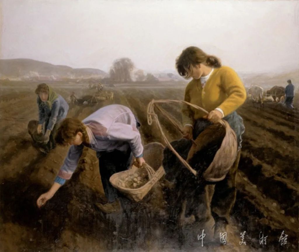 王岩 《春风吹来的时候》 油画 布面油彩 1984年 146cm×185cm