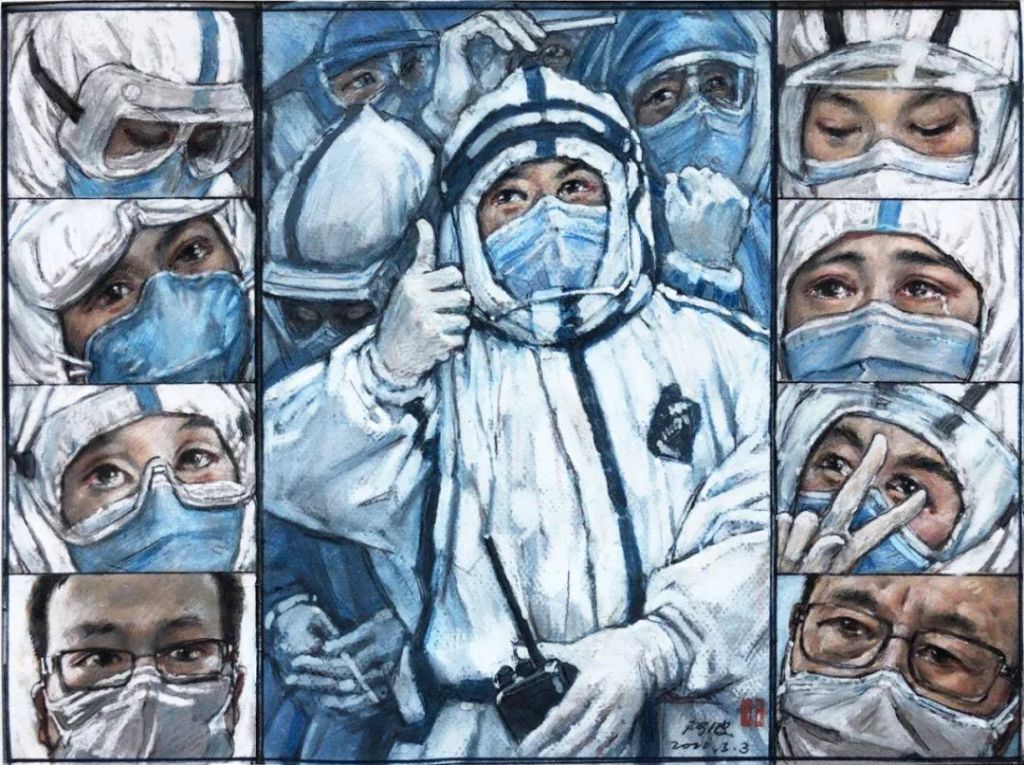 孙景波 《天使的眼睛》 色粉画 纸本 2020年 艺术家自藏