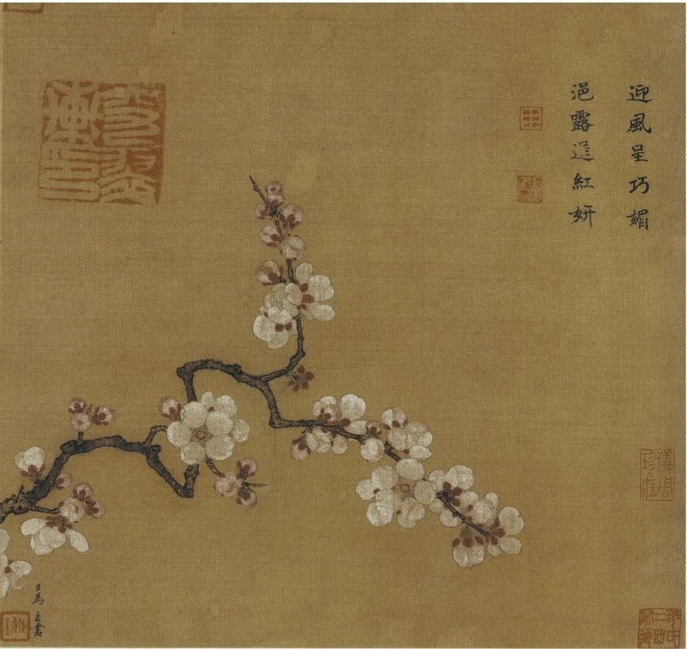 宋 马远 倚云仙杏图 绢本设色 25.8×27.3cm 台北故宫博物院
