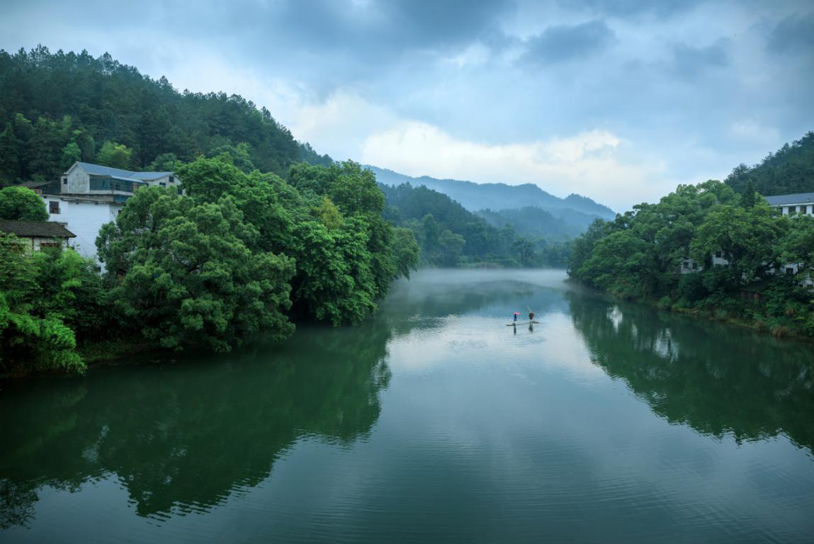 每日一景|江西靖安:白云深处 北河风光美
