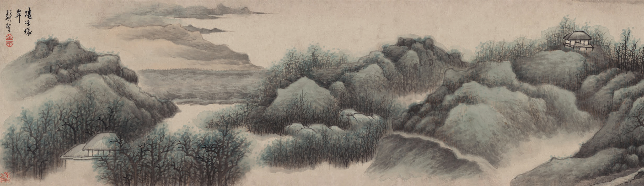 龚贤《清凉环翠图》_文化网