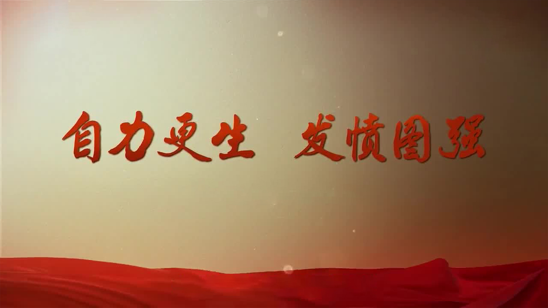 自力更生 发愤图强
