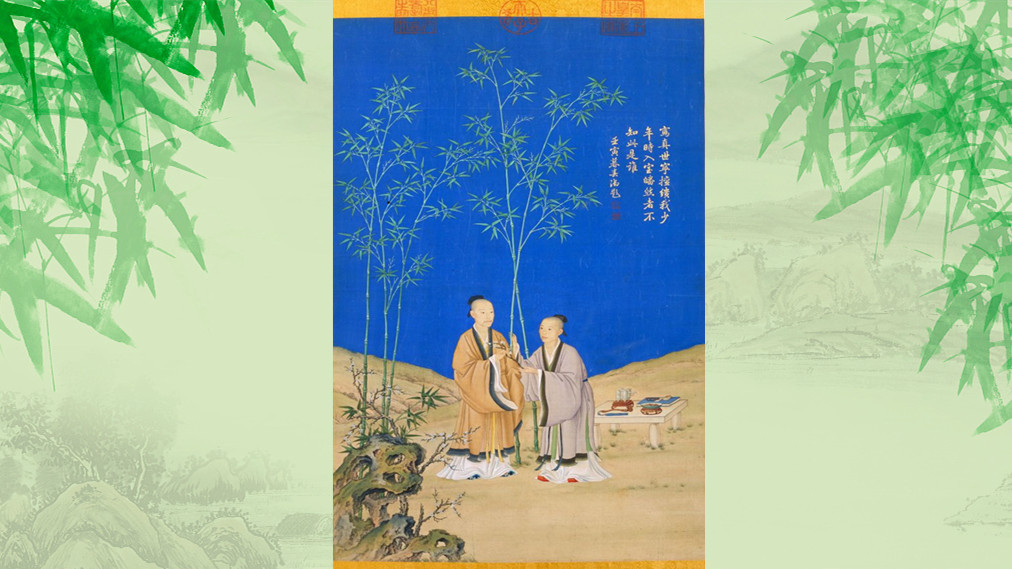 郎世宁 平安春信 中国画 掛け軸 水墨画 和室 玄関 茶室 壁掛け 美術品 每日鉴赏|郎世宁《平安春信图》轴