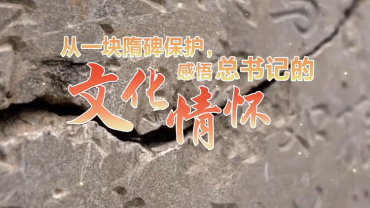 从一块隋碑保护，感悟总书记的文化情怀