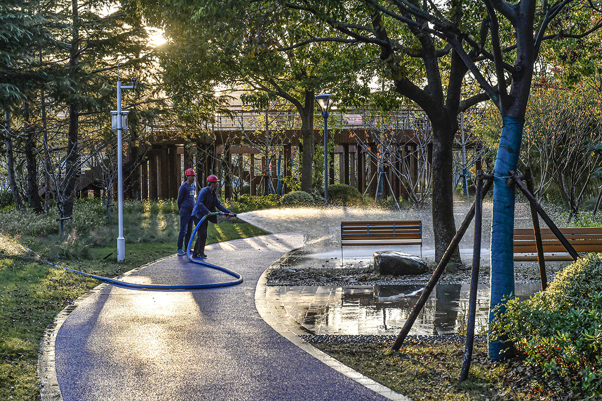 【上海闵行】淀浦河四季风光 世界地理标志网