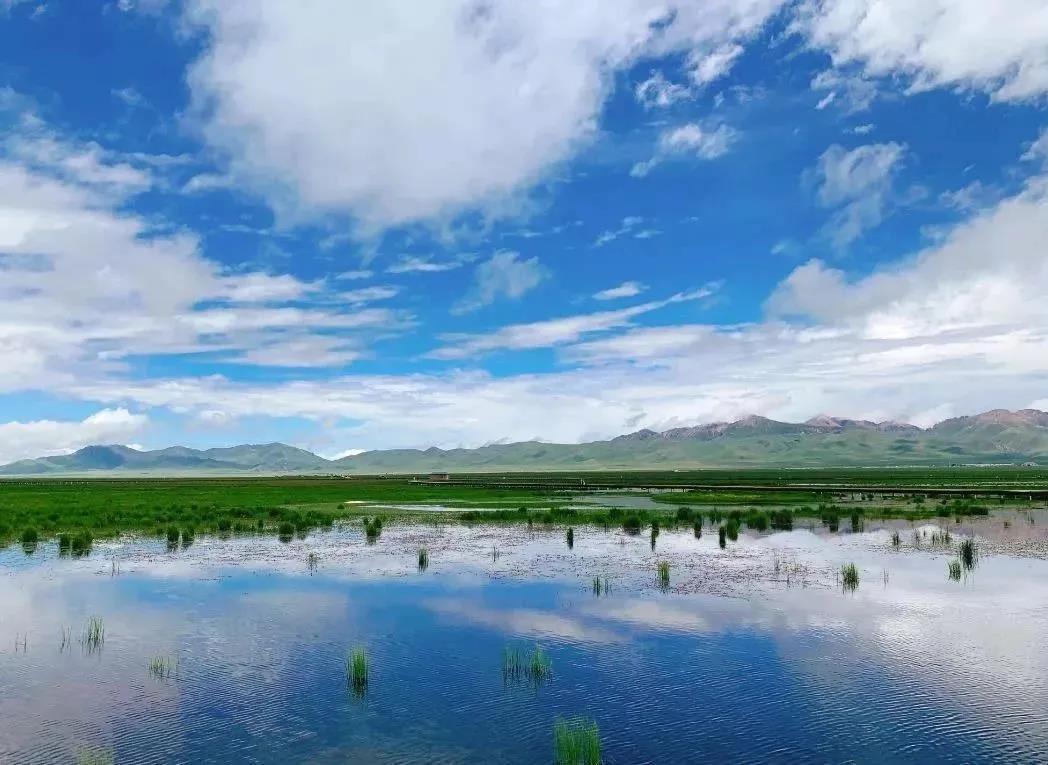 若尔盖花湖位于213国道旁，热尔大坝上有3个相邻的海子，最小的叫错尔干，最大的叫错热哈，花湖是居中的一个。