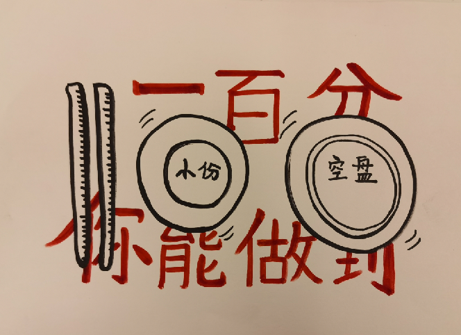 创意宣传画光盘行动我践行