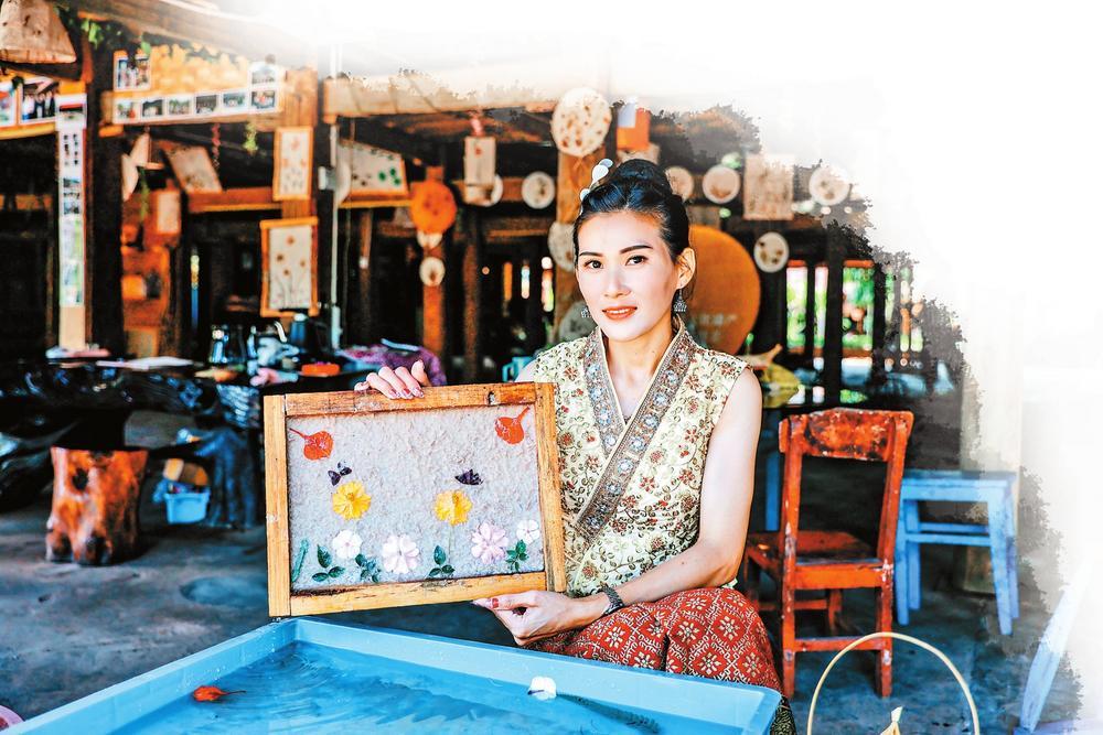 手工纸作品展示 胡妤雅 供图