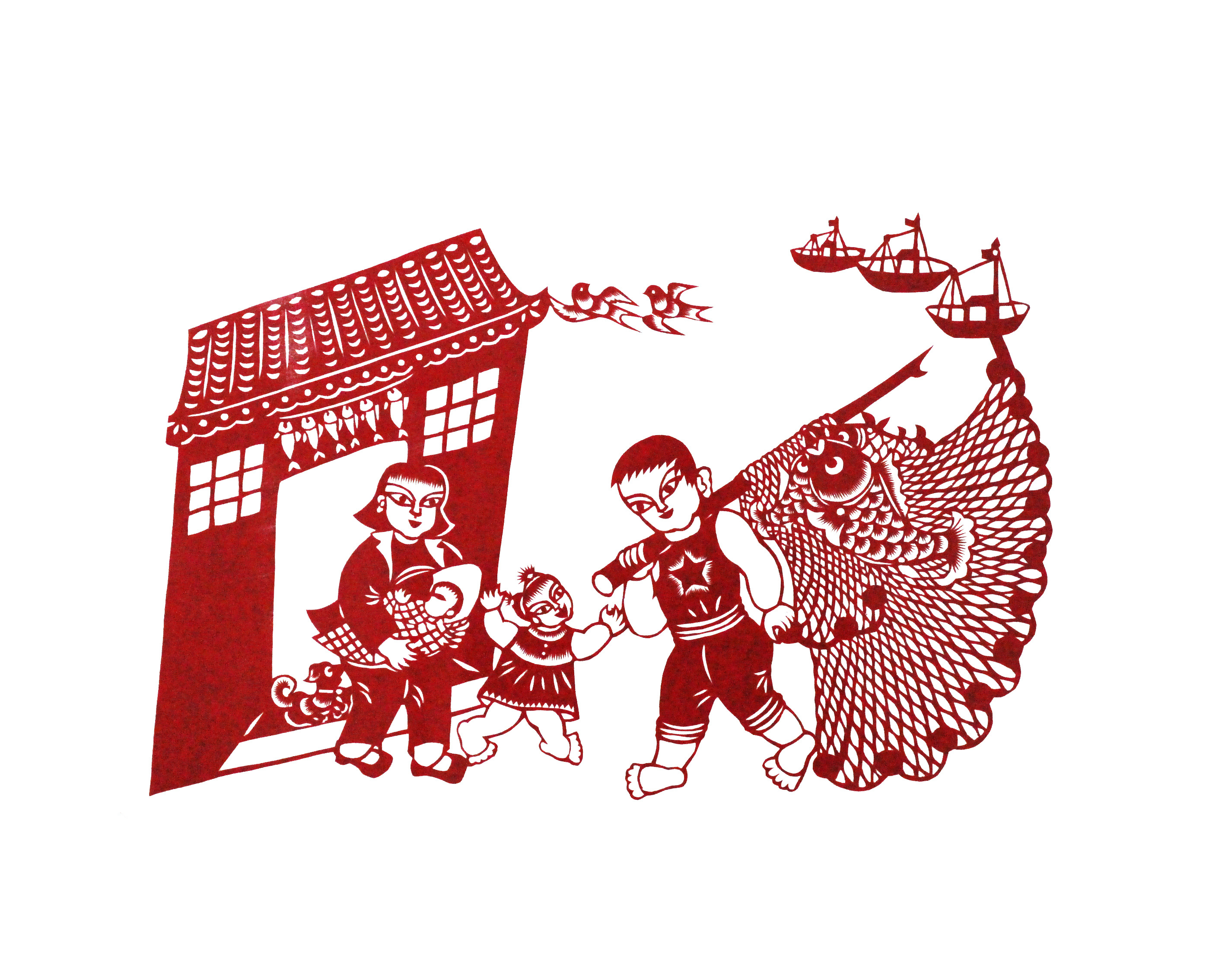 河北黄骅：非遗艺术传承创新 剪裁渔村生活记忆