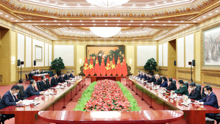 中越情谊深，同志加兄弟！二十大后首次来访的精彩瞬间